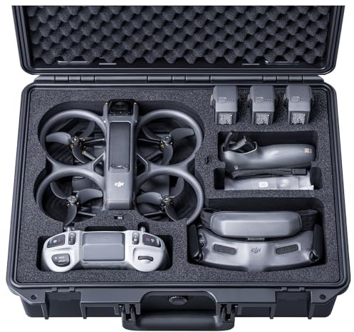 Lykus Titan AT200 Koffer für DJI Avata 2, Goggles 3(ohne N3), FPV/Motion RC | NUR KOFFER, passend für Fly More Combo, IP67 wasserdicht, stoßfest, CNC-gefrästes Premium-Schaumstoff