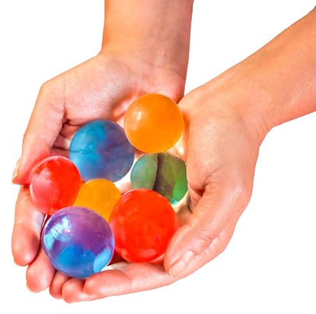 Confezione da 1000 perle di gel di grandi dimensioni XL, sfere giganti di acqua, in vari colori per la decorazione della casa, la conservazione delle piante, l'artigianato... Palline che aumentano di