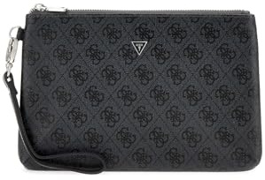 GUESS HULL MEDIUM POUCH, Bla – Schwarz, Einheitsgröße