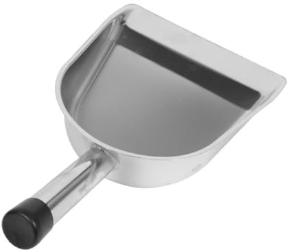 Healvian Recogedor De Acero Inoxidable Pala De Limpieza Portátil Recogedor De Mano Escritorio Práctico Cocina Hogar De Mediano y Material Resistente
