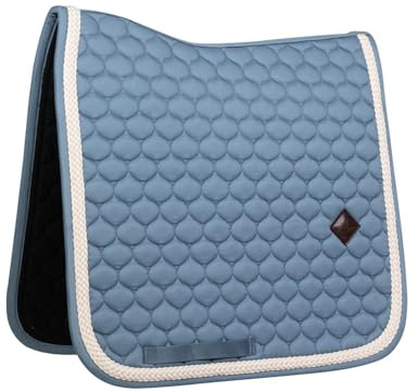 Kentucky Horsewear - Satteldecke mit geflochtener Kordel - Schabracke - Dressur - hellblau