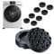 HJYDGJ 8 unidades de almohadillas antideslizantes para lavadora, almohadillas antideslizantes para lavadora, almohadilla para pies, universal, antivibración, color negro
