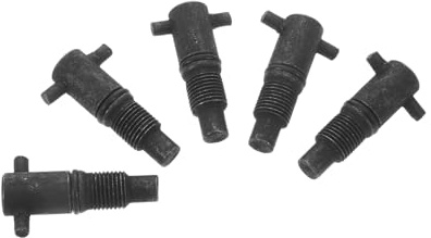 SOLUSTRE 5 Stück Jack-Zubehör Pumpe Ölauffangwanne Dichtung der Ölablassschraube Unterlegscheibe für Ablassschraube Ventil Pumps hydraulischer wagenheber Schraube für Ölrücklauf Eisen Black