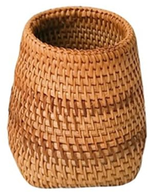 Generico Porta A Penna In Rattan, Organizzatore Make Up Porta Pennelli Trucco, Portapenne Da Scrivania Boho Fatto A Mano Per Decorazioni Uffici, Scuole E Domestiche
