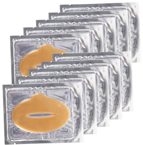 FRCOLOR 25 Stück Gel Lippenmasken Feuchtigkeitsspendend Kollagen Lippenpflegepads Zur Faltenreduzierung Kompakt Für Damen Winterpflege
