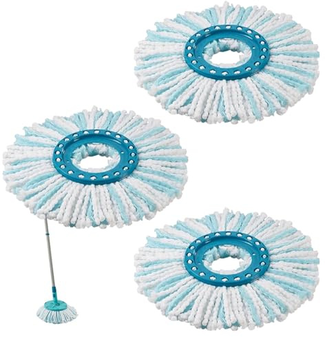 Mop Heads Replacement, 3 Pack 360° Rotating Mop Head, Replacement Mops Heads Clean Twist Disc Mops Replacements Head for Leifheit Twist Mop