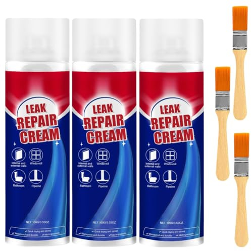 Sellador en aerosol impermeable y a prueba de fugas, líquido en aerosol para paredes, sellador de juntas en paredes exteriores, apto para canaletas, marcos de ventanas, azulejos y hormigón.