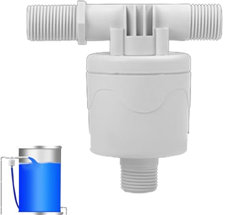 Rrlihjgu Valvola a Galleggiante | Valvola di Livello Automatico 15 mm per Abbeveratoio | Controller Impermeabile per Bacino Annaffiatura Giardino e Abbeveratoio