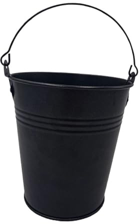 TOGEVAL Cubo de Goteo para Barbacoa de Hierro Resistente Capacidad Grande Práctico para Grasa y Aceite Accesorio Portátil para Barbacoa al Aire