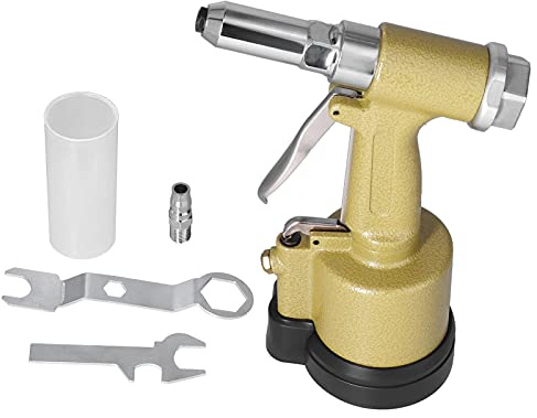 Remachadora neumática, fuerte fuerza de tracción, funcionamiento eficiente, Kit de pistola remachadora de aire de KP-701 de aluminio ligero (Estilo japonés)