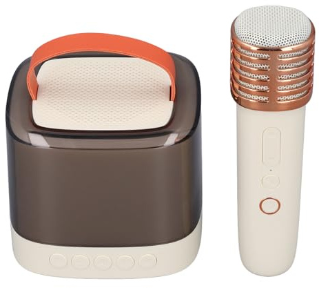 Lazmin112 Haut-parleur Portable pour Enfants, Mini Machine à karaoké, Microphone sans Fil, pour les Fêtes de Famille