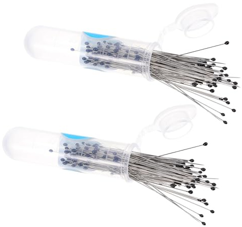 Healeved Lot De 200 Aiguilles De Collecte En Acier Inoxydable 2 Pour Entomologie, Épingles à Spécimen Multi-tailles Flacons Plastiques, Usage Scientifique Et Éducation Insectes