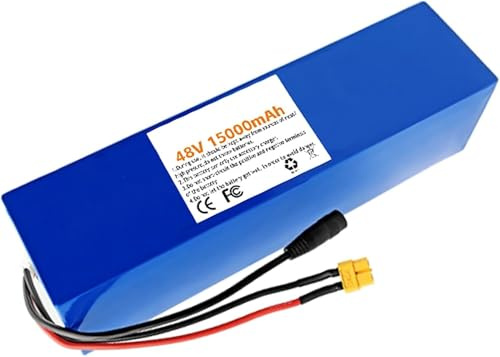 48V 15Ah 18Ah 20Ah Batería de Bicicleta eléctrica, Ebike Batería 48V 15Ah 18Ah 20Ah Plegable Batería de integrada con Cargador PVC Impermeable para Motor 1000W 750W 500W 200W