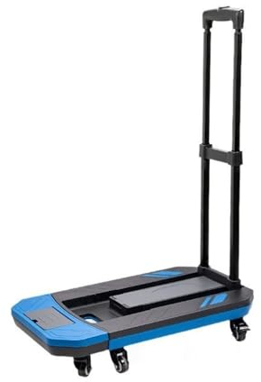 Carretilla de Mano Carrito de Mano, Carrito portátil Plegable, Remolque pequeño, Varilla tracción for el hogar, Transporte mercancías for Recoger, Plataforma Plana exprés Transpaleta Manual