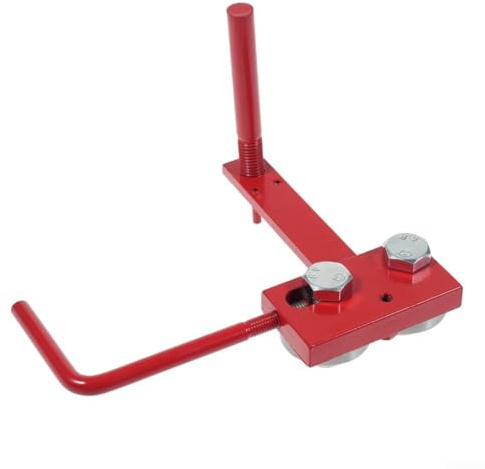 Strumento di serraggio per barra per motosega, per guida in ghisa e alluminio, struttura in metallo resistente con telaio di fissaggio sicuro, compatibile con i modelli di motosega standard