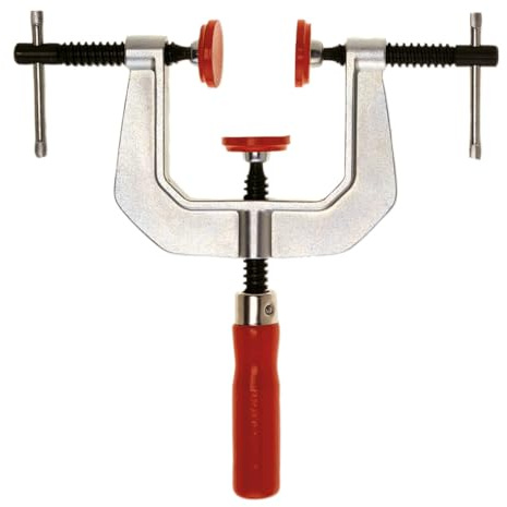 BESSEY C-Kantenzwinge KT8-3 | 3 Spindeln | 80 mm Spannweite | Maximale Flexibilität und stabiler Halt von Kanten bei Holz- und Metallarbeiten durch dreifache Spannrichtungen