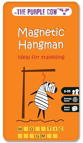 The Purple Cow PC36TGHAN Hangman Magnetic Travel Game