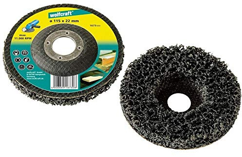 wolfcraft 1672000 Roue de décapage universelle Ø 125 x 22,2 mm