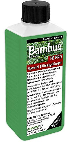 Spezial Bambusdünger FE PRO Premium NPK Dünger flüssig, Bambus Pflanzen und Gräser düngen
