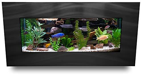 Aussie Aquariums AA-Skyline-BBLACK 2.0 Wall Mounted Aquarium Brushed Black