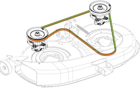 SECURA Keilriemen kompatibel mit MTD 754-04062 Cub Cadet RTS 125/96 CMI 96-125