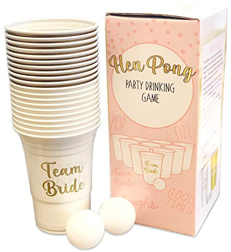 Hen Pong Party Drinking Game - The Ultimate Team Bride Hen Do Party Game
