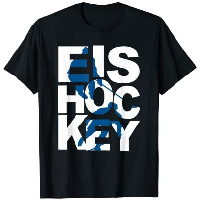Eishockeyspieler Puck Geschenk T-Shirt