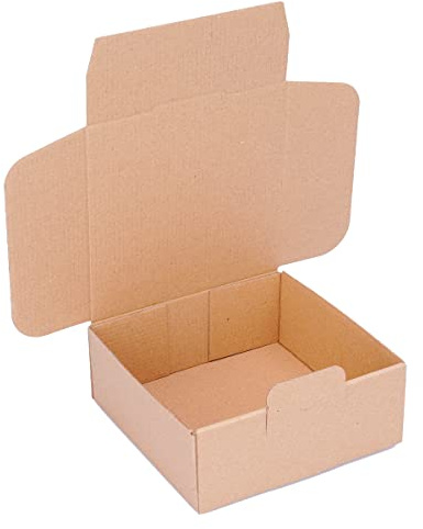 förpackning vikbara lådor 150 x 150 x 60 mm brun (yttermått 155 x 155 x 65 mm) WP 20 fraktkartong DHL kartong Hermes DPD GLS förpackning (1 000 stycken)