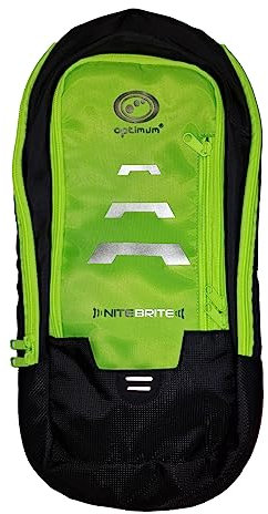 Optimum Hi-Viz Cycling Backpack - 8L Ultralight, Reflective, Breathable for MTB, Running, Hiking, Camping, Skiing & Trekking - Commuter Bicycle & Mountain Bike Rucksack