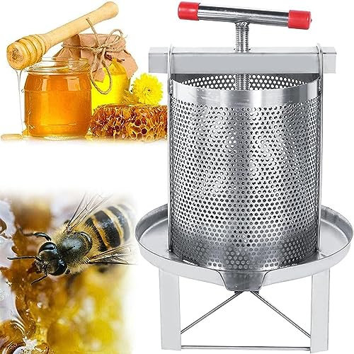 GIZMIT Honey Presser Macchina per Apicoltura per estrattore di apiwax Manuale per la casa Grande Strumento per l'apicoltura per pressa per la pressa per Il Miele e Succo di Succo di Vino