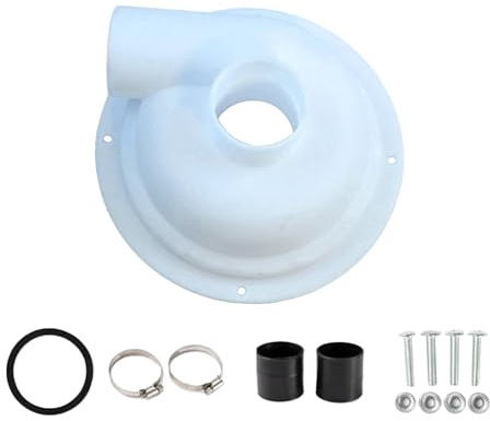 Gralara Vacuum Dust Separator Cyclone Separator Lid Spare Part Woodworking Sawdust Chipboard Lightweight Replacement Cyclone Filter, White, 197mm