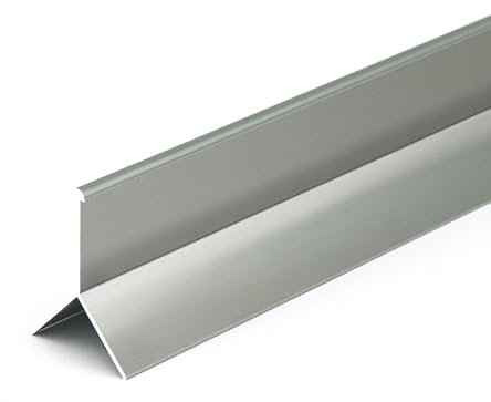 Fliesenschiene Lang 125CM*2 Stück Fliesen-Abschlussleiste Eloxiert Profil Schiene Für Innenbereich, Büro, Schule, Hotel(Grau,Small)
