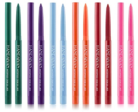 FantasyDay 6 Farben Wasserfest Wischfester Eyeliner Cremig Weiche Textur Eyelinerstift Langanhaltend Einfache Anwendung Augenstift - Professional Make-up Sets Eye Liner für Augen, Gesicht und Körper