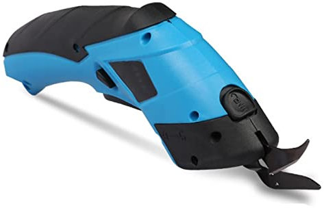 Handheld Rechargeable Electric Scissors, Portable Cutting Shears Mini Portable Shears Electric Box Cutter Rotary Cutter for Cardboard Fabric Leather