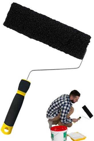 Kitt-Farbroller, Wandmaler-Rollenpinsel | 9,25 Zoll Nylon-Hausfarbroller mit komfortablem Griff | Hohlbodenwände, Böden, Farbfüllwalze
