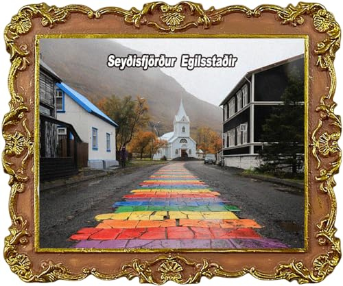 Seyðisfjörður Island Tourist Souvenirs Kühlschrank Magnet Kühlschrank Dekoration Magnet