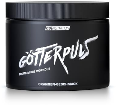 OS NUTRITION Götterpuls Pre Workout mit L-Citrullin, AAKG & Beta-Alanin – 200mg Koffein pro Portion – Für Fitness & Kraftsport – Vegan – 308g Pulver (20 Portionen), Orange