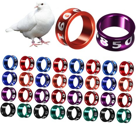 YARNOW 50stücke Metall Vogel Bein Ringe Huhn Bein Ringe Tauben Nummerierte Geflügel Lieferung Für Tauben Kanarienvögel Küken Und Mehr