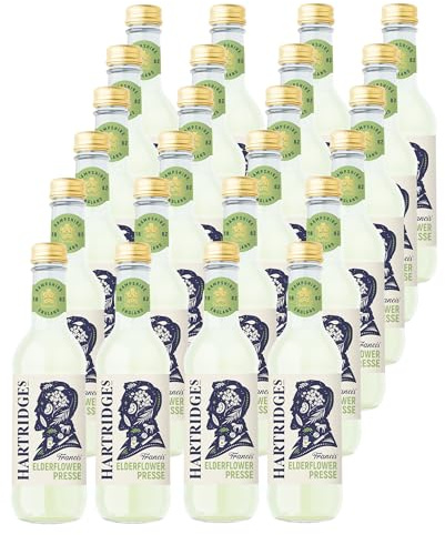 Hartridges | Elderflower Pressé Vegan Soft Drink | 24 x 330ml | Elderflower Pressé is an elegant and floral sparkling drink, carefully crafted to deliver a lightly sweet and refreshing.