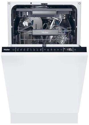 Candy Rapidò CI0C7SB0FA Lavavajillas Integrable 45 CM, 10 Servicios, Digital, Wi-Fi, 8 Programas, Motor BLDC, Inicio Diferido 1-23H, Indicador de Sal, Indicador Fin de Ciclo, 47DB, Blanco