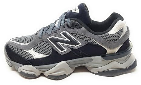 New Balance 9060 Sneakers Sportive U9060ERA GrigiomNero,Mesh e Pelle Scamosciata,Suola Ammortizzata,Design Chunky