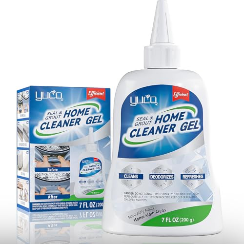 YUCO Multipurpose Cleaner Gel for Stains Remover, Quick Effect Safe and Easy To Use For Washer, Dishwashers, Refrigerators' Rubber Seals,Tiles,Walls,Floor Grouts, Shower Room, Caulk(1 Bottle of 7 OZ)
