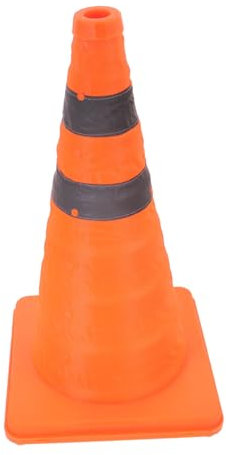 Cone Sicurezza Pieghevole e Retrattile da Cono Riflettente per Emergenze Stradali Segnalazione Design Portatile e Compatto per Tutti Tipi Veicoli