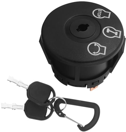 SOIMISS Interruptor de Encendido del Coche de césped Switch de ignición Parte de Encendido del cortacésped Abdominales Negro