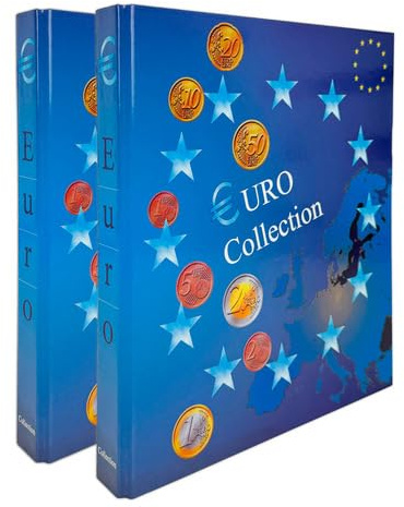 Master Phil album per Collezionare monete dell' Eurozona, comprende gli aggiornamenti per le monete di tutti i Paesi maggiori più la nuova emissione della Bulgaria (OFFERTA 2 Raccoglitori)