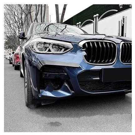 Auto Frontspoiler Lippe Auto Vorderen Stoßfänger Lichter Rahmen Spoiler Lip Knief Splitter Diffusor Für BMW X3 X4 G01 G02 2022 2023(18-21 Gloss Black)