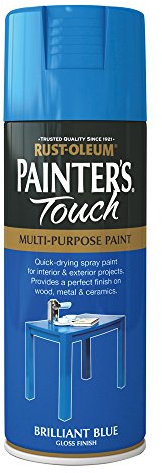 Rust-Oleum AE0040011E8 400ml Painter's Touch Spray Paint - Brilliant Blue Gloss