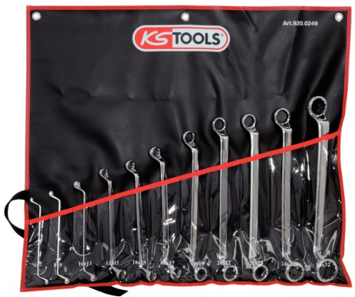KS Tools 920.0280 ULTIMATEplus Doppel-Ringschlüssel-Satz, gekröpft 8-tlg. Zoll