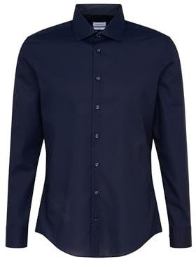 Seidensticker Herren Business-Hemd - Slim Fit - Bügelfrei - Kent Kragen - Langarm - Patch - 100% Baumwolle