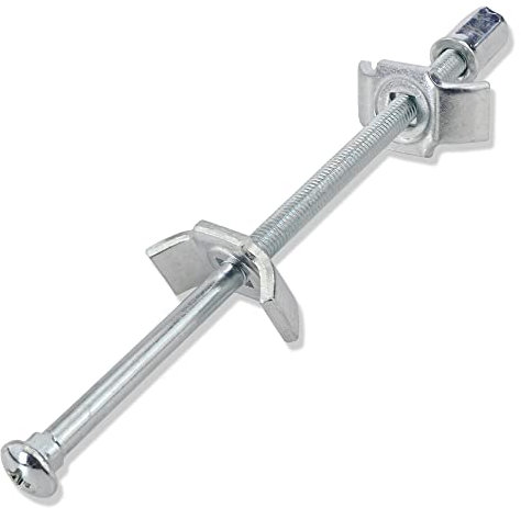 2 X Mprofi MT® Connettori per Mobili-Giunzioni per Mobili -Connettori per Piani di Lavoro-Viti di Connessione per Mobili-Connettori in Acciaio per Legno Massiccio-Filettatura M6 da 150mm